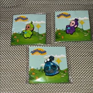 Teletubbies Classic Series Pins Lot of 3 Noo Noo, Dipsy, and Tinky Winky 2020